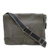 Used Shoulder Bag F70556 Heritage Leather Khaki Brown System Messenger