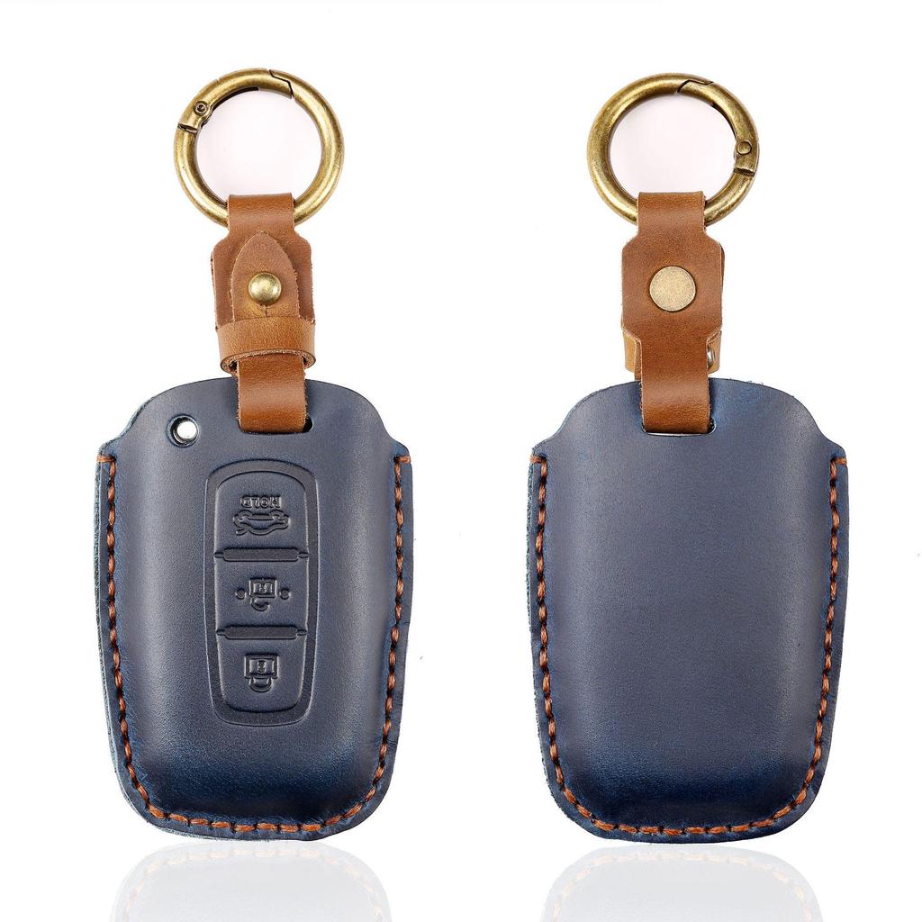 Чехол для ключа из натуральной кожи для Kia Carnival, Sportage, K3, Sorento, Pegas и Elantra