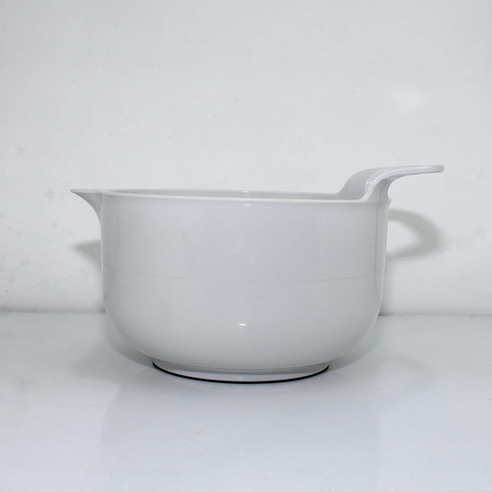 4pcs/set with Pour Spout Mixing Bowl Set with Handle Snacks Basin Salad Bowl Vegetables