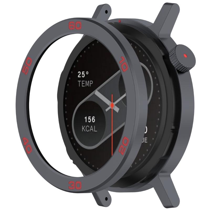Bezel Rings Screen Protector for CMF Watch 2 Smartwatch Frame Cover with Tempered Film Replacement Protector Bumper