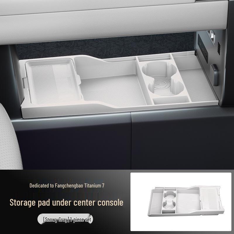 Совместимо с силиконовым контейнером/органайзером/футляром для очков под Formula Leopard Titanium 7 (Модель 25) Центральная консоль.