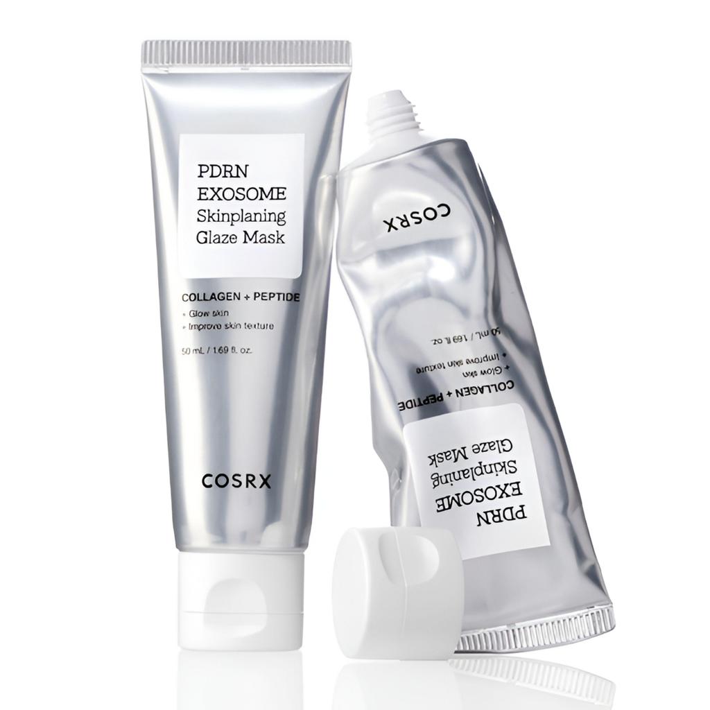 COSRX PDRN EXOSOME Skinplaning Glaze Mask 50ml | Peel-Off Overnight Mask for Glow & Hydration