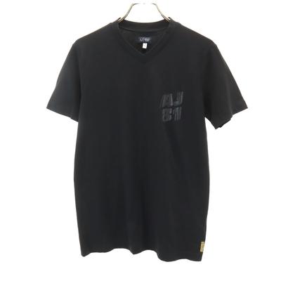 Armani Jeans Женская футболка с коротким рукавом и V-образным вырезом M черная Б/У
