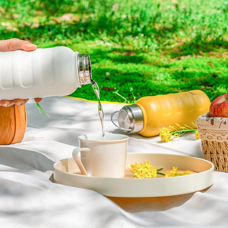 Tyeso 1000ml Large Capacity Vacuum Flasks Stainless Steel Thermos Mug Thermal Tumbler Drinks Cup Water Bottle Portable Thermoses