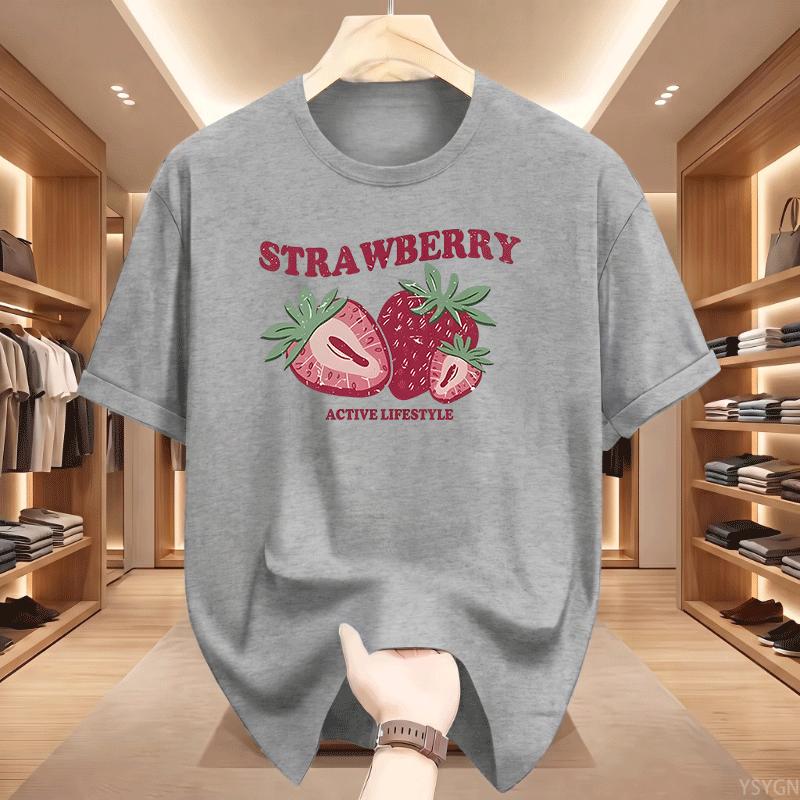 Cute Print TShirt Unisex Unisex Short Sleeve Tee Natural Fruit Graphic Top Kawaii Casual Summer Tshirt Friendly Gift Unisex Clothes