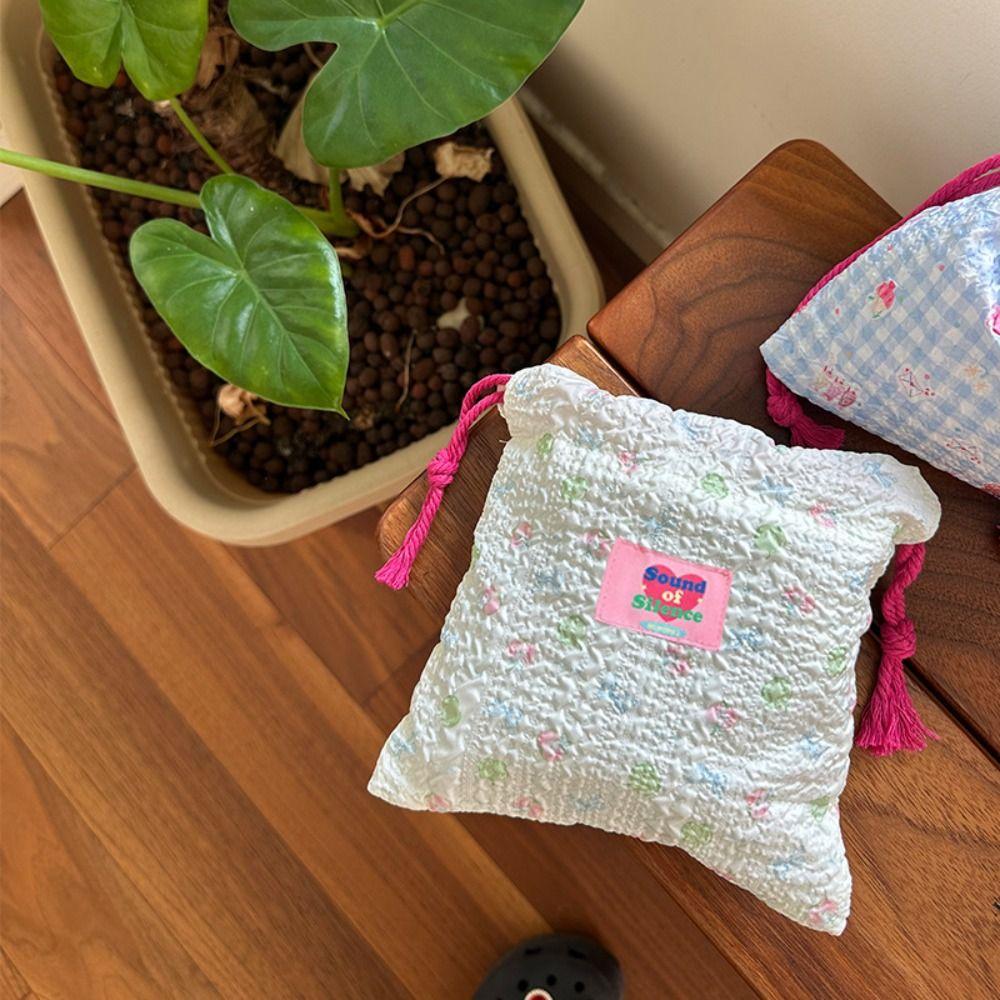 Мультяшная косметичка для хранения Y2k для девочек, новая пенопластовая сумка на шнурке