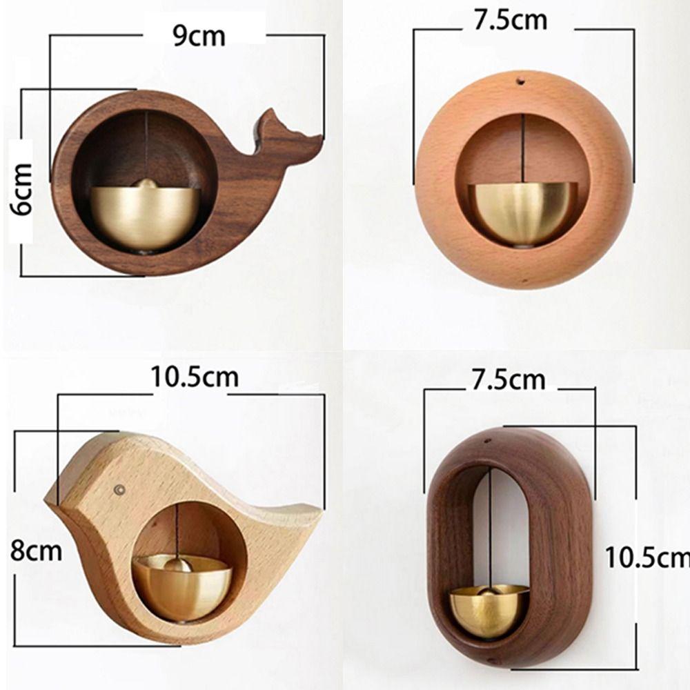 Magnetic Door Bell Wooden Dopamine Doorbell Funny Wind Bell Home Decoration