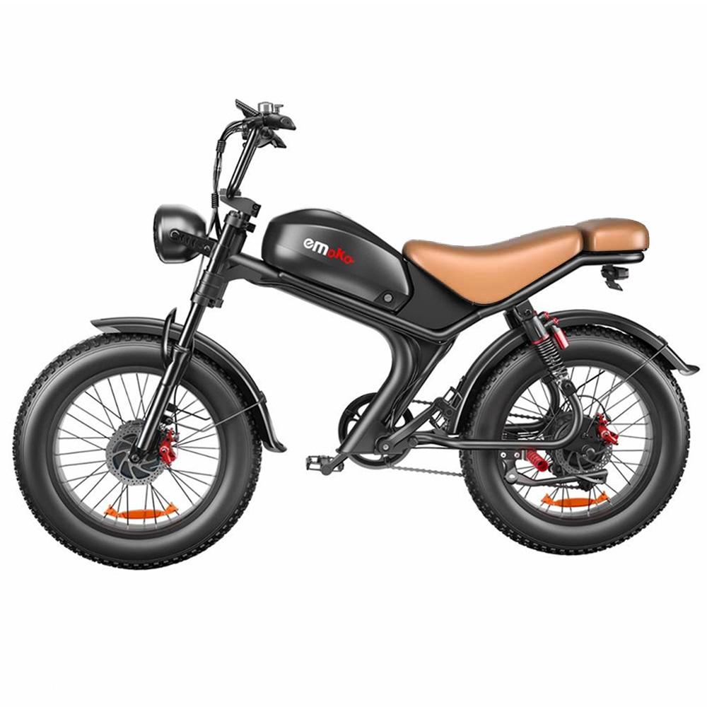 Электровелосипед Emoko C93-D с двойным приводом, 2000 Вт, 48 В 23 Ач, 20×4,0 широкие шины, Pedelec, гидравлические дисковые тормоза, E-Bike для ежедневных поездок и приключений на природе