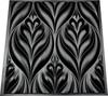 3D Wall Panel Mold for Gypsum, Plaster or Concrete Tile for Decorative Wall Panels 'Leaves'
