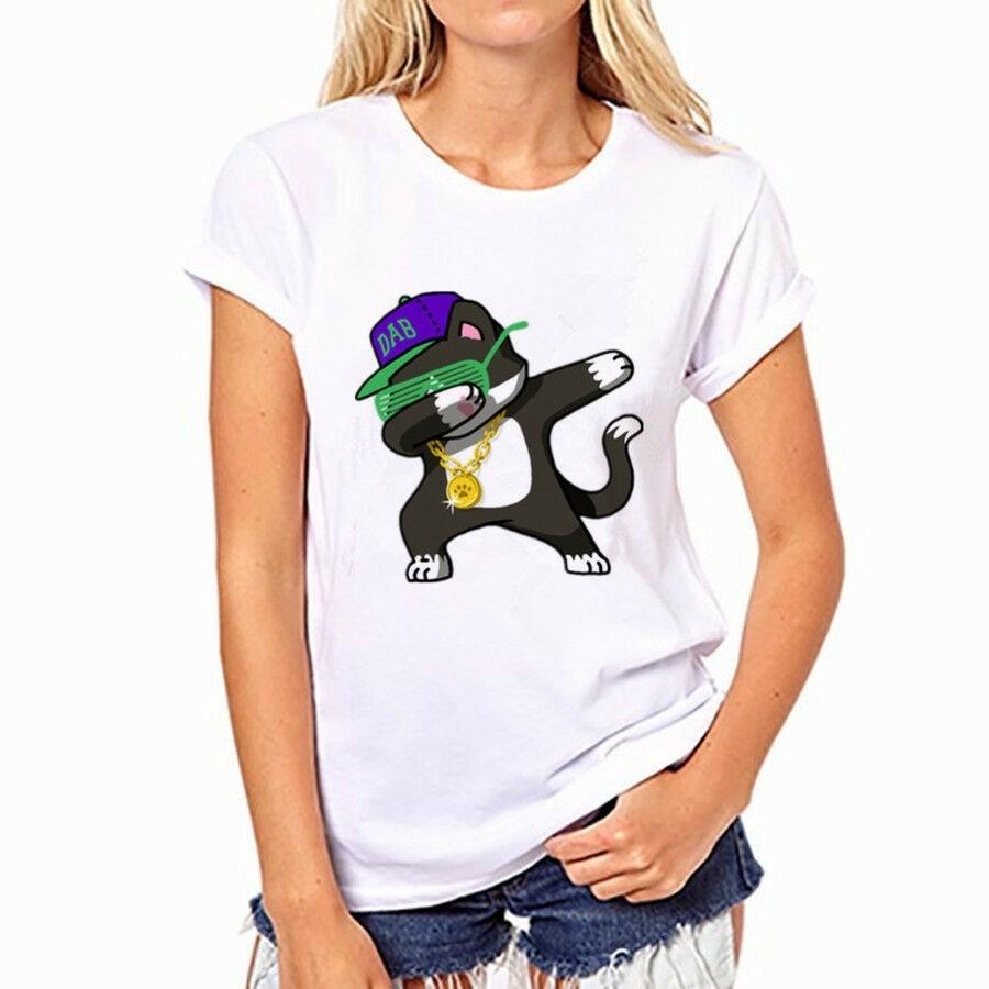 Camiseta Dab Divertida Baile Unicornio Perro Gato Oso Dabbing Tshirt Tee