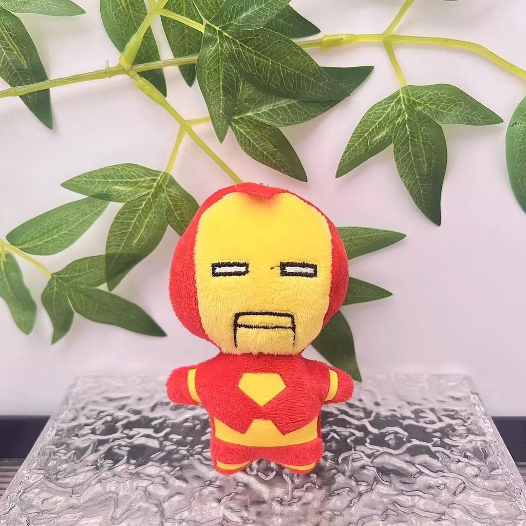 Плюшевая игрушка Marvel Avengers Человек-паук Мягкий брелок с дизайном Железного человека и Халка для детей