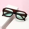 Модные женские солнцезащитные очки с квадратной оправой Новые ретро-трендовые солнцезащитные очки Высококлассные очки для уличной фотографии Uv400