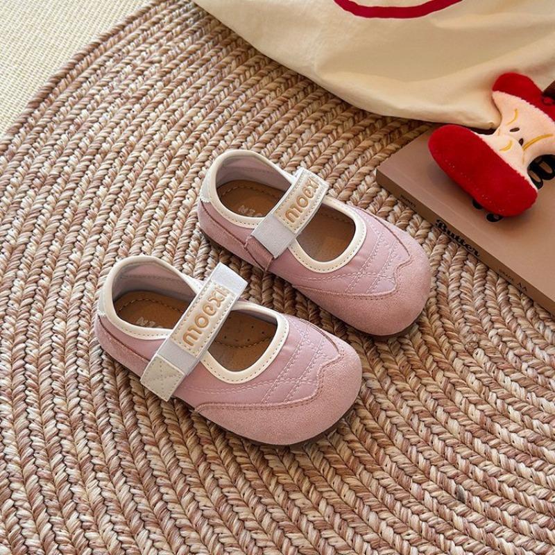 Туфли Мэри Джейн на мягкой подошве для девочек, детские легкие кожаные туфли, повседневные туфли в балетном стиле, туфли-пуфы