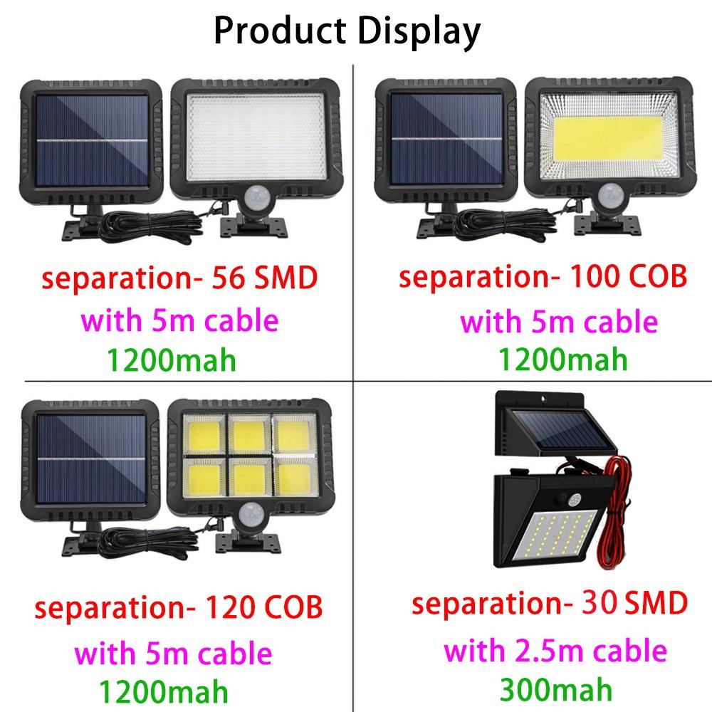 Солнечные фонари для наружного использования, IP65 водонепроницаемый с датчиком движения, прожектор для улицы, 120 °, супер яркий для уличного садового крыльца, лампа