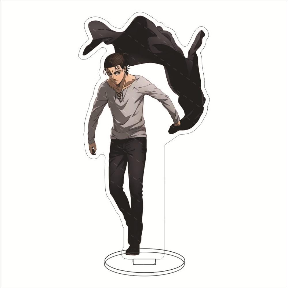 Anime Attack On Titan Acrylic Stand Figure Eren Jaeger Shingeki No Kyojin Levi·Ackerman Character Standing Model Plate