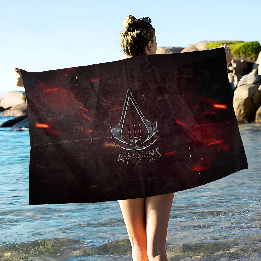 Игра A-Assassins C-Creeds Микрофибровое пляжное полотенце Впитывающее Быстросохнущее Мягкое Для йоги Плавание Курорт Полотенце для альпинизма