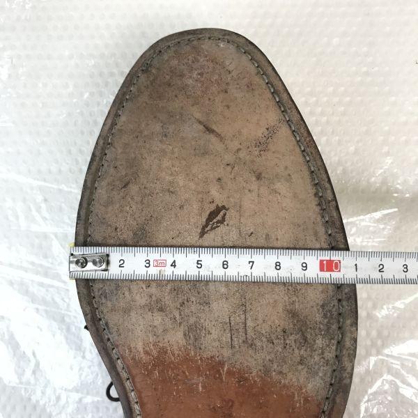 Vintage 80s-90s Allen Edmonds Byron Goodyear Welted Leather Punched Cap Toe Shoes Size 10.5D 28.0-28.5cm Brown(USED)