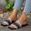 Women Slippers New Cloth Outdoor Slippers Casual Flat Bottom Shoes Women Fashionable Classic Simplicity Sandals Slides Women