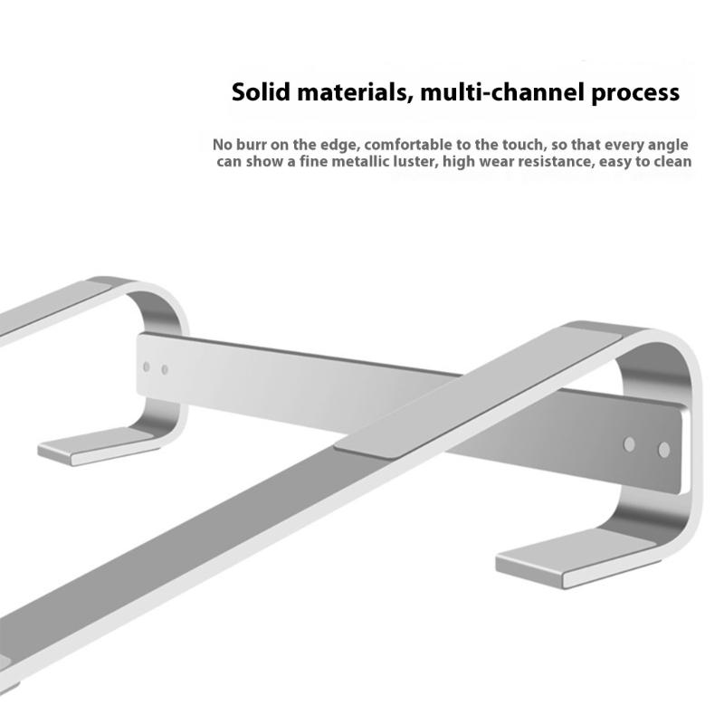 Aluminum Laptops Stand Computer Risers Holder for 10-18Inch Laptops NonSlip Heat Dissipation Stand Support Long Last