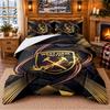 Printed 3Pcs Bedding Set West Ham United Football Pattern Bed Sheet Pillowcase For Bedroom Decor