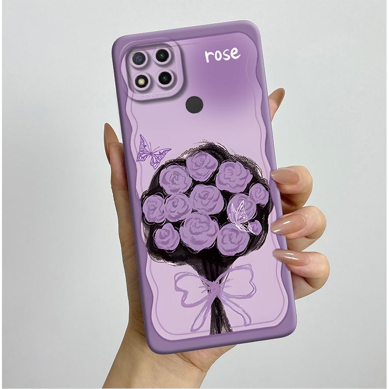 Phone Cases For Xiaomi Redmi 9C NFC 10A Fashion Butterfly Flowers Soft Silicone Back Cover For Redmi 9C Shockproof Coques Fundas