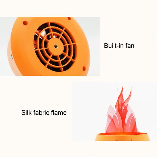 Halloween Flame Light LED Flame Pumpkin Lamp with Tripod Stand for Halloween Indoor Outdoor Decoration