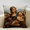 Four Seasons General World Famous Paintings Decorative Throw Pillow Case 45x45cm Cushion Cover for Living Room Sofa