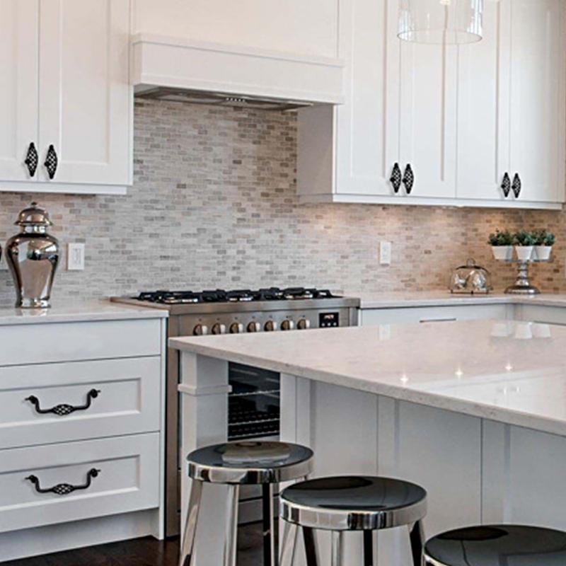 1 шт. прочные ручки для кухонного шкафа в форме птичьей клетки, винтажные ручки для ящиков, черная ручка для мебели, полая ручка, простая установка