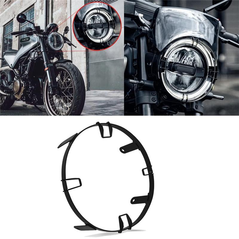 A16P-Motorcycle Headlight Protector Headlight Grille For Svartpilen 401 125 2025 2024 VITPILEN 401 125