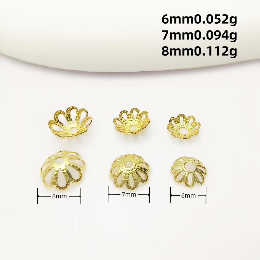 18-каратный позолоченный бисерный цветок-шапочка браслет и ожерелье ювелирные аксессуары