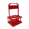 Bottle Carrier Basket with Handle Foldable Holder Organizer Stand Portable Rack PVC Material