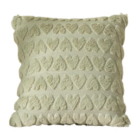 Наволочка с 3D-узором в виде сердца, короткая плюшевая наволочка со скрытой молнией для спальни, гостиной, дивана, украшения для новогодней вечеринки