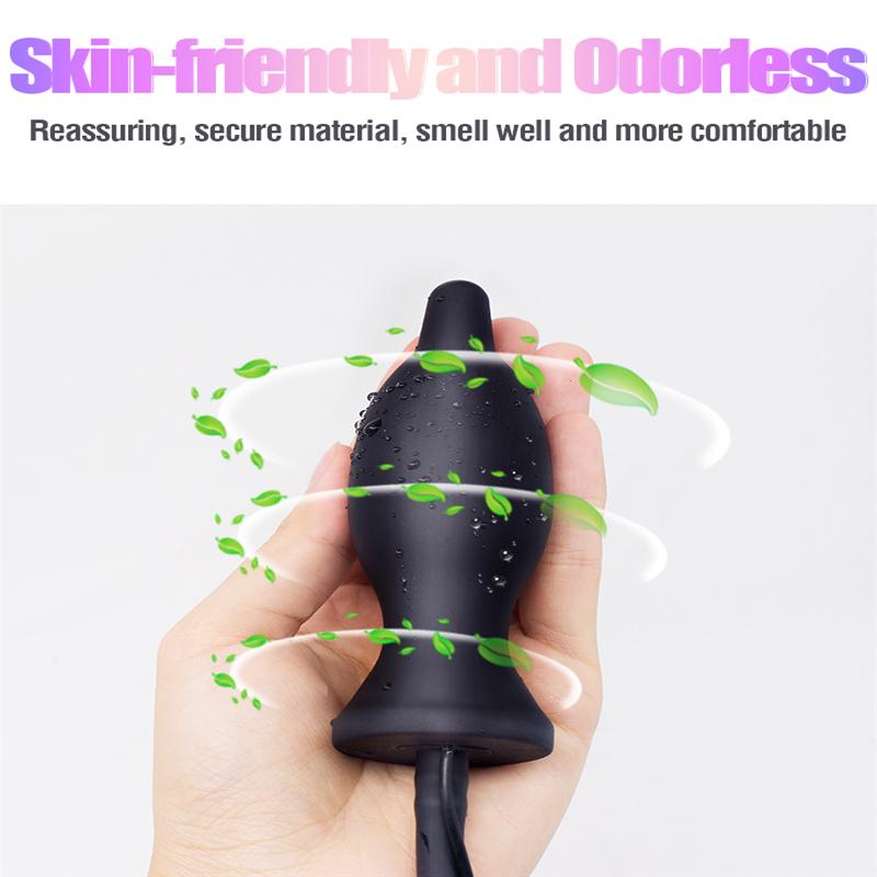 Надувной анальный вибратор, анальный расширитель, расширяемый, 10 скоростей, вибрирующая Анальная пробка, анальные шарики, секс-игрушки