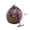 Portable Single Mesh Ball Bag Outdoor Volleyball Basketball Bag with Drawstring Sport Equipment Storage Net