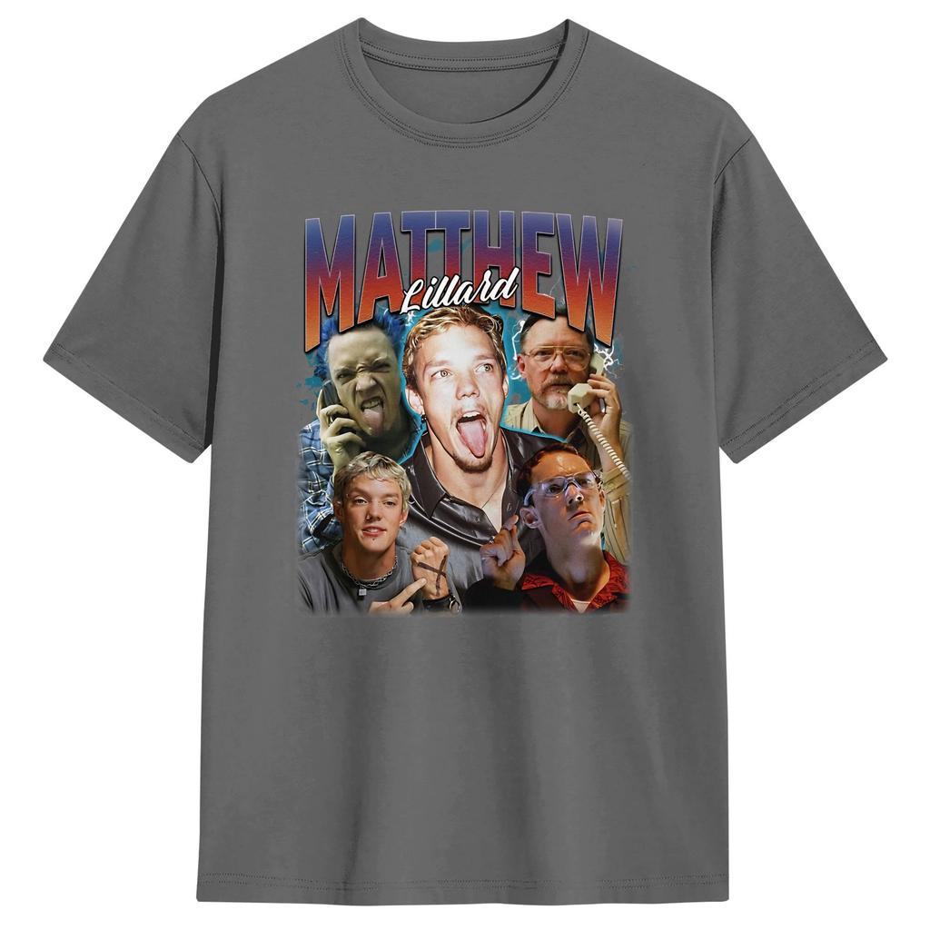 Oversized TShirt Summer Matthew Lillard Leisure TShirts Cotton Tee Shirt for Unisex YK Fun Short Sleeve Top Tees