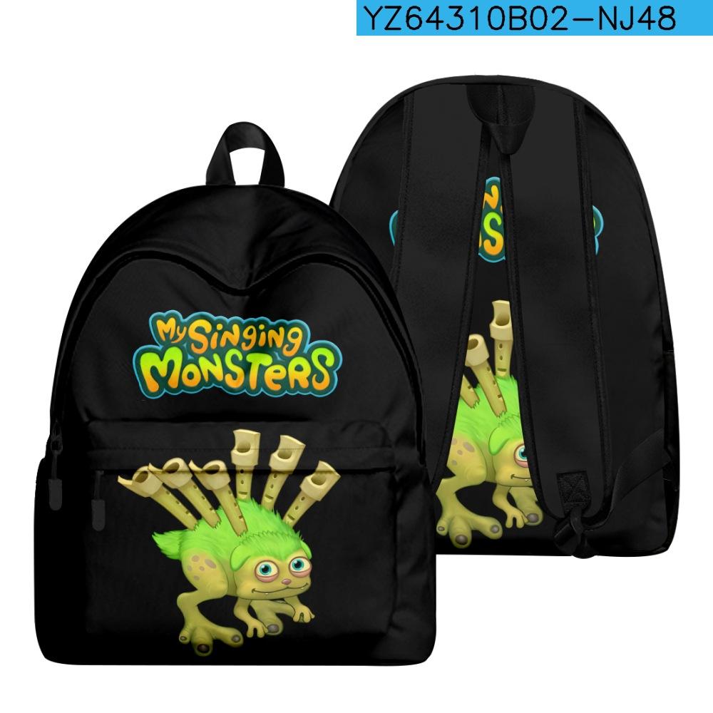 Мультяшные Молодежные My Singing Monsters Школьные Сумки для Учеников Рюкзаки для Ноутбуков 3D Печать Оксфордские Для Мальчиков/Девочек Забавные Дорожные Сумки