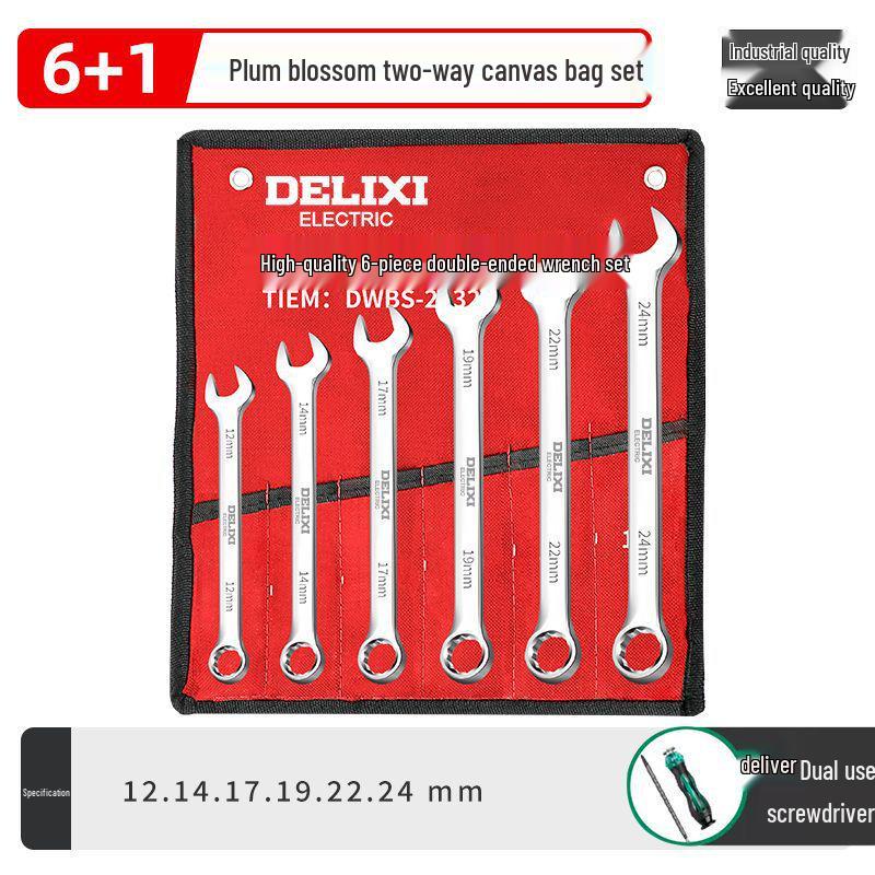 Набор регулируемых трещоточных и рожковых ключей