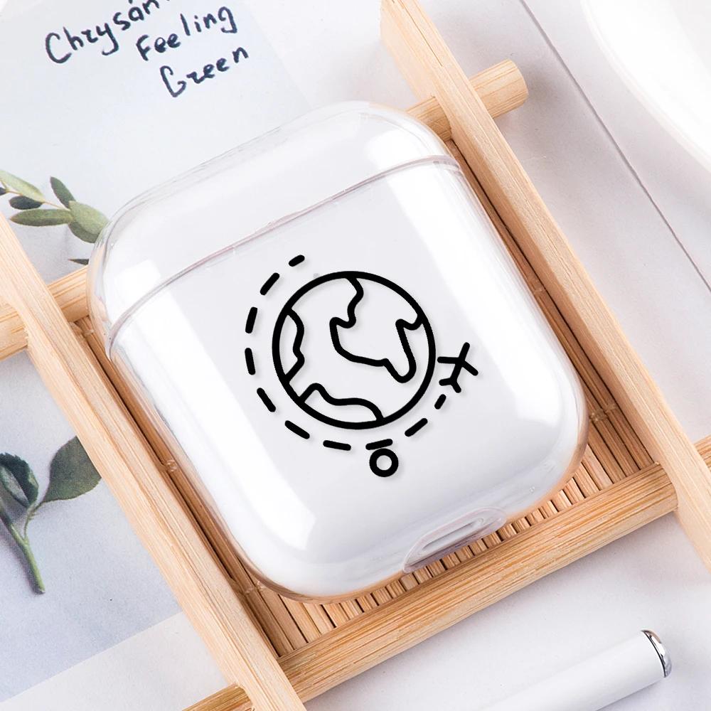 Прозрачные чехлы для наушников с рисунком самолета для Airpods 4-го 2-го 1-го 3 Pro 2 Чехлы для наушников для Apple Airpods Air Pods Pro Airpods3