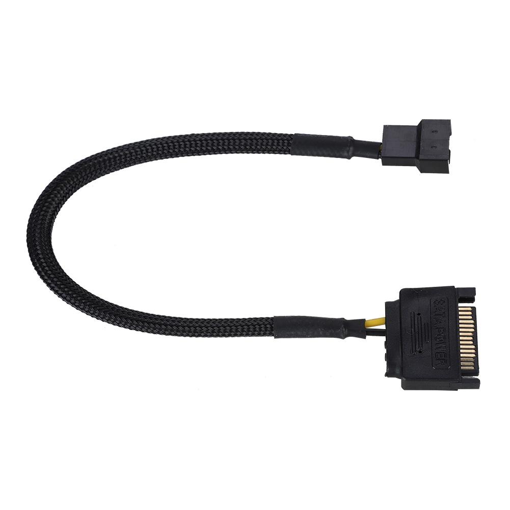 5 шт. SATA 15Pin на 4Pin адаптер питания вентилятора охлаждения кабель-конвертер 22AWG кабель