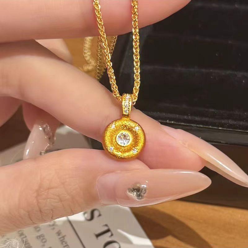 Women's Gold Heart-Shaped Cookie Pendant | Vine-wrapped with Glow-in-the-dark Shell, Mystical for Events