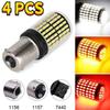 4 шт. суперяркая 144 светодиодная лампа указателя поворота Canbus без ошибок без гипервспышки 1156 BA15S P21W/BAU15S PY21W/T20 светодиодная 7440 W21W W21/5W-янтарный/белый
