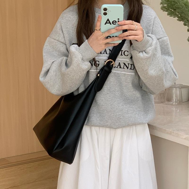 Простая сумка большой вместимости женская новая модная универсальная повседневная наплечная сумка студенческая сумка-мессенджер для поездок на работу