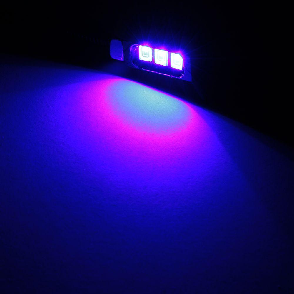 2Pcs New Screw Bolt Auto 3 LED Car Motorcycle Light Lamp License Number Plate