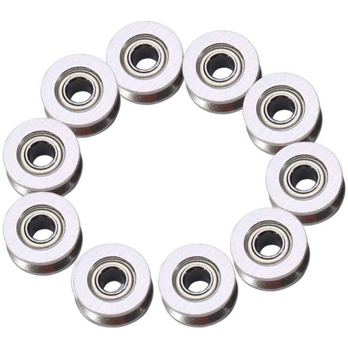 AIMOONSA Roulement à billes V624ZZ V-cannelure 4x13x6 mm double blindé (lot de 10)