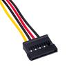 Kabel Molex - 2x SATA Akyga AK-CA-16 Przewód zasilający dysk HDD SSD napęd 15cm
