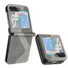 Premium Leather Case for Samsung Galaxy Z Flip 6 Flip 5 Flip 4 3 Credit Cards Slot Phone Bag Cover Shockproof Armor & S LINE