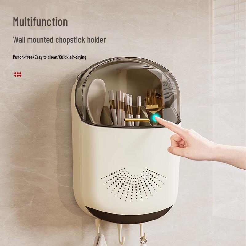 Yipan Wall-Mounted Plastic Chopstick Caddy
