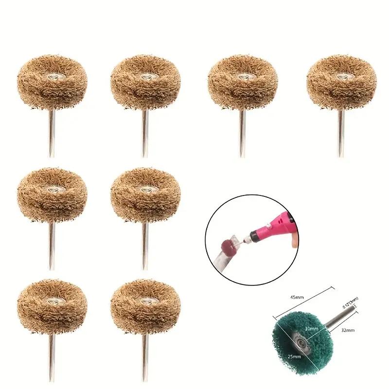 5-20 Pieces Mini Drill Bits Nylon Abrasive Brush Wire Polishing Wheel Rotary Hand Tools Accessories Set Rust Remover
