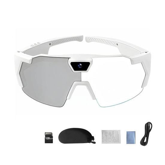 Очки с камерой и картой памяти 4K, умные бейсбольные солнцезащитные очки с записью фото, аудио, видео, легкие, для мужчин и женщин, носимые очки с камерой