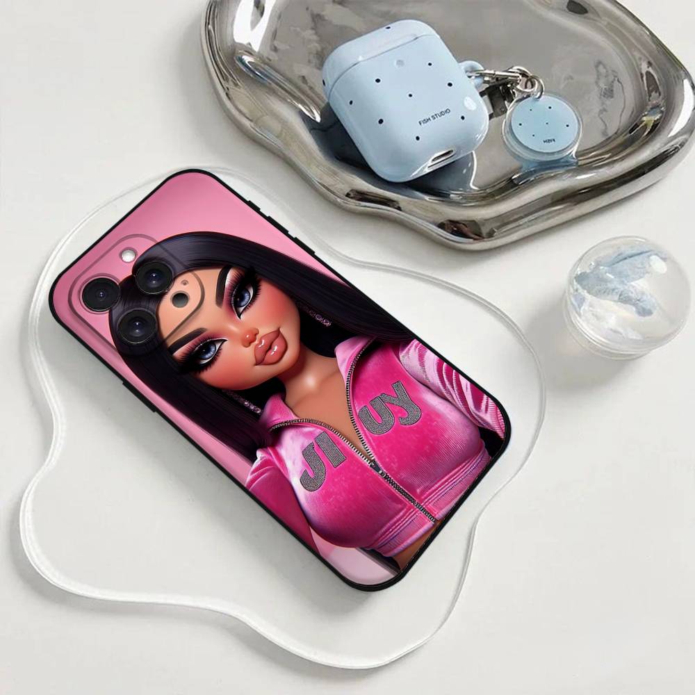Модный Чехол для Телефона B-Bratz D-Doll Чехол для Телефона Для Iphone 17 16 15 11 13 14 Pro Max X Xr Xs Max 12mini Черный Чехол